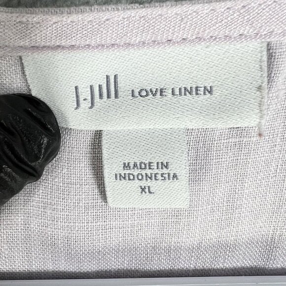 J. Jill Love Linen Women XL Lavender Sleeveless Shift Dress Minimalist Lagenlook - Picture 10 of 14